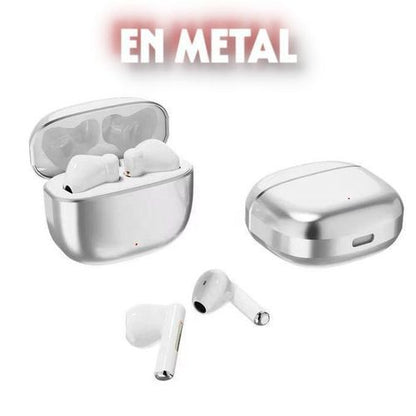 Écouteurs Sans Fil K330 – Design Métallique & Son Premium